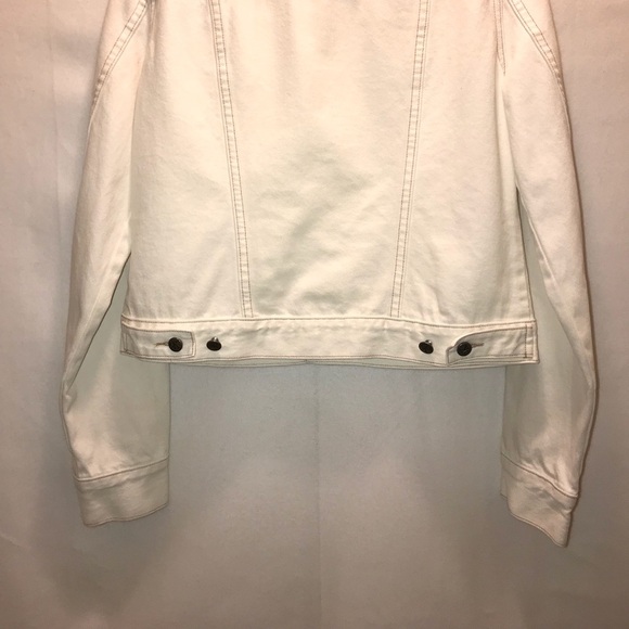 Calvin Klein Off White Size M Jeans Jacket. - Picture 8 of 8